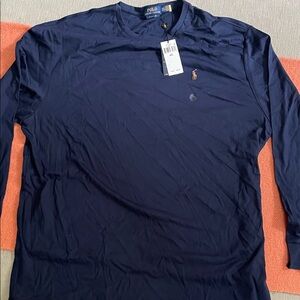 Polo by Ralph Lauren Men's Deep Blue Long Sleeve Tee